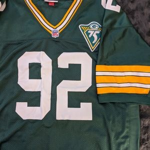 Reggie White 75th Packer NFL Throwback 1993 jersey